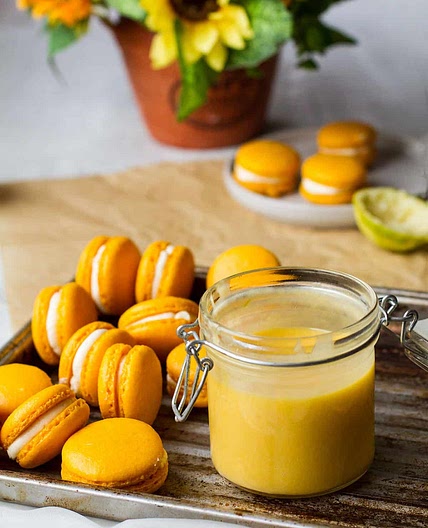 Lime and Mango Curd (+ Sunshine Mango Macarons)