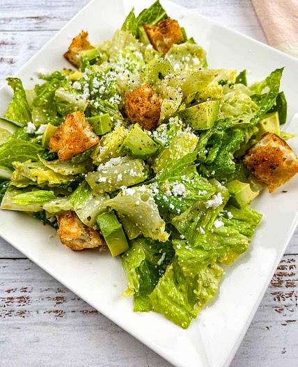 Tex-Mex Caesar Salad with Chipotle Croutons