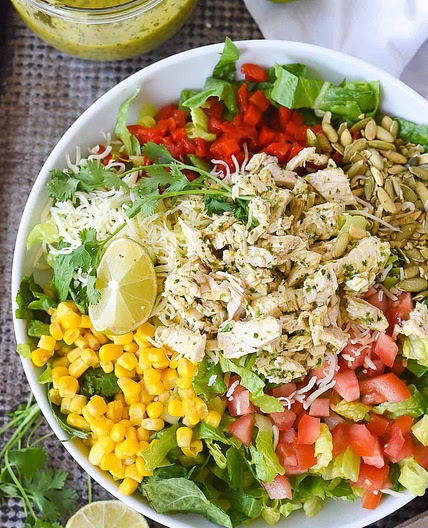 Cilantro Lime Chicken Chop Salad