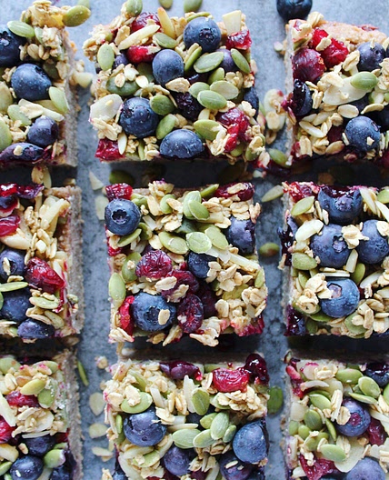 Gluten and Dairy Free Blueberry Oat Breakfast Bars