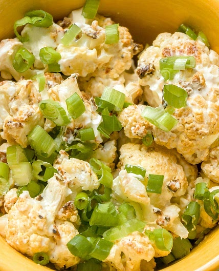 Creamy Lemon-Garlic Roasted Cauliflower