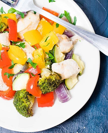 Sheet Pan Oven Roasted Chicken Breast and Vegetables