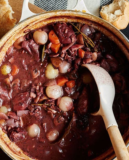 Coq au Vin With Cocoa Powder