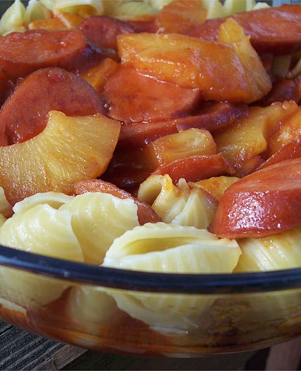 Island Kielbasa in a Slow Cooker