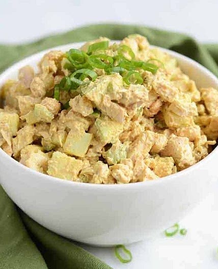 Healthy Curried Chicken Salad With Apples