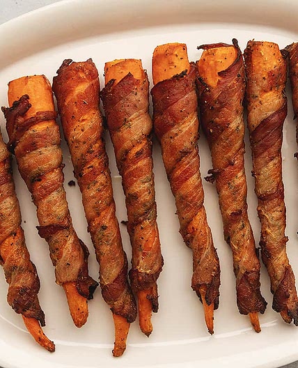 Savory Bacon Wrapped Carrots Recipe