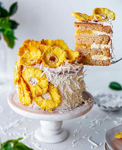 Vegan Pina Colada Cake