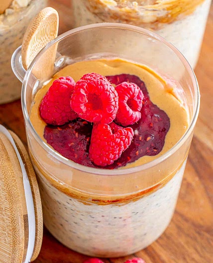 PB&J Overnight Oats