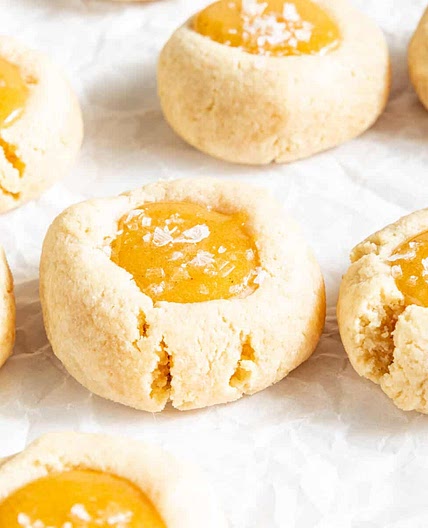 Salted Caramel Thumbprint Cookies