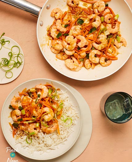 Sticky Prawns with Ginger | Slimming & Weight Watchers Friendly