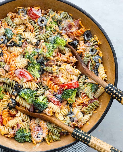 Incredible Bacon Ranch Pasta Salad