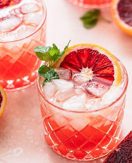 Blood Orange Bourbon Smash