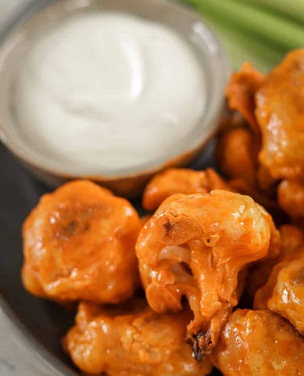 Vegan Buffalo Cauliflower Wings