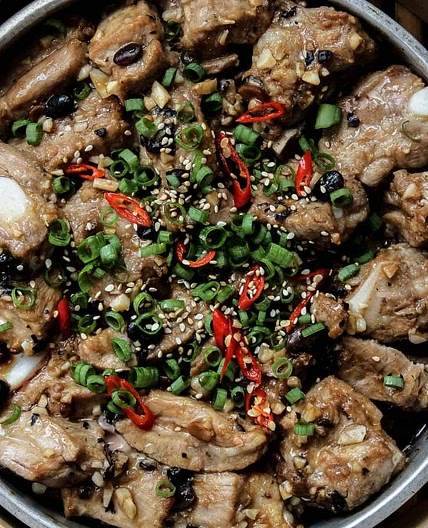 Chinese Steamed Spare Ribs with Black Beans