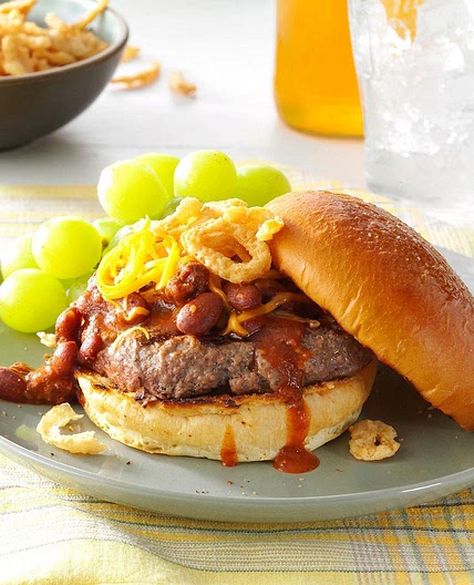 Cheddar Chili Burgers