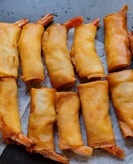 Fried Shrimp Spring Rolls