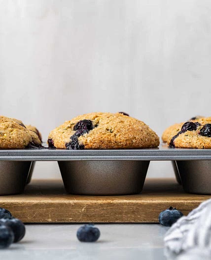 Easy Zucchini Blueberry Muffins