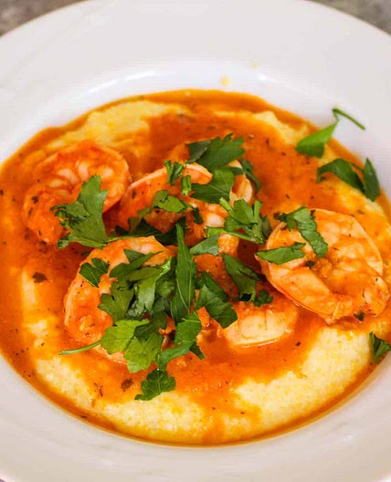Shrimp and Polenta