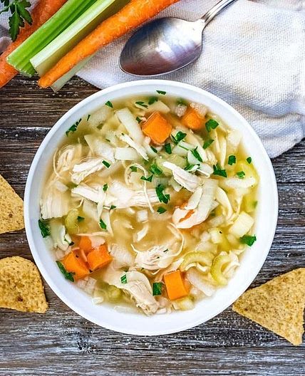 Homemade Crockpot Chicken Noodle Soup