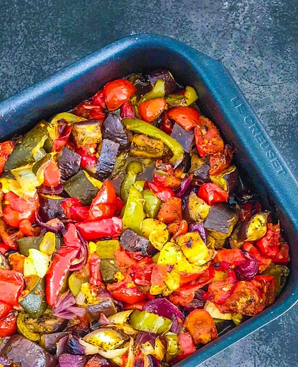 Ratatouille confite au four