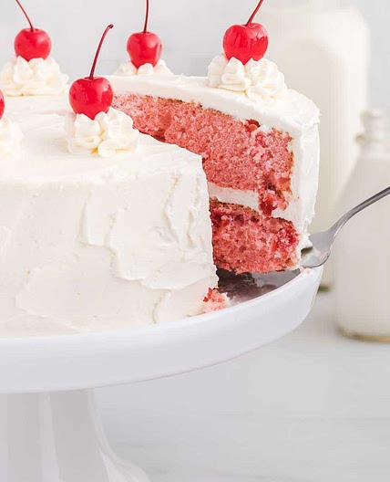 Homemade Cherry Chip Cake