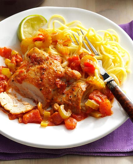 Chicken Thighs with Tomato-Vodka Sauce