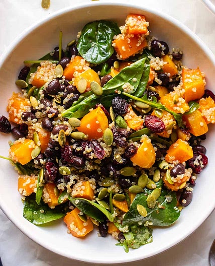 Roasted Butternut Squash, Black Bean And Quinoa Salad