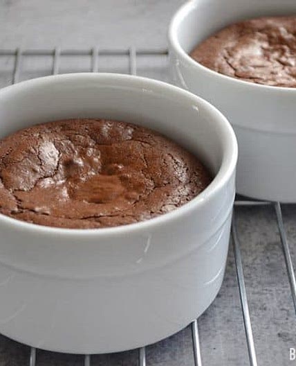 Fudge Brownie Pots (for two)