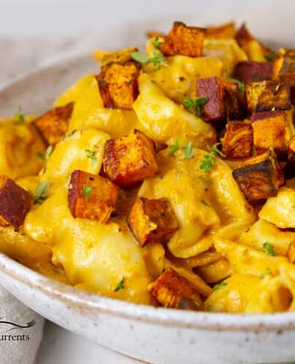 Tortellini in Pumpkin Gorgonzola Sauce