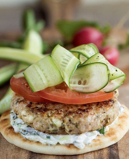 Burger de poulet à la grecque