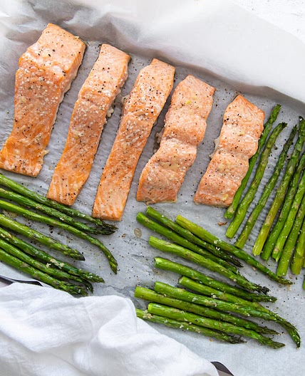 Sheet Pan Salmon and Asparagus