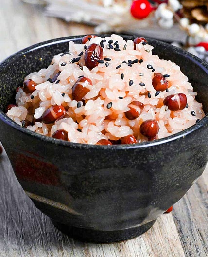 Sekihan (Japanese Red Bean Rice)