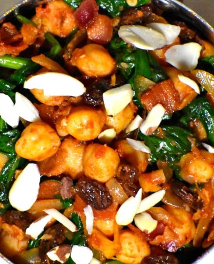 Espinacas con Garbanzos