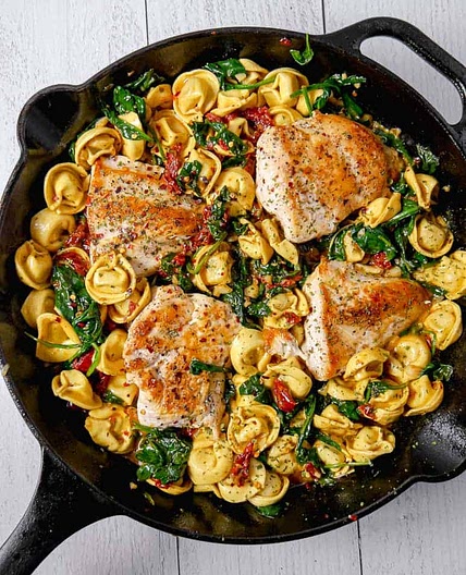 Tuscan Chicken with Tortellini