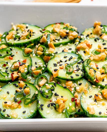 Tangy Sesame Cucumber Salad Recipe