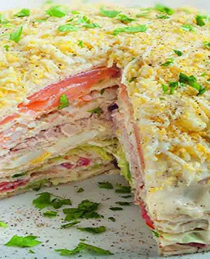 Gâteau de crêpes de l’école