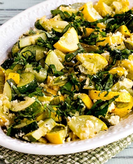 Summer Squash with Feta and Basil