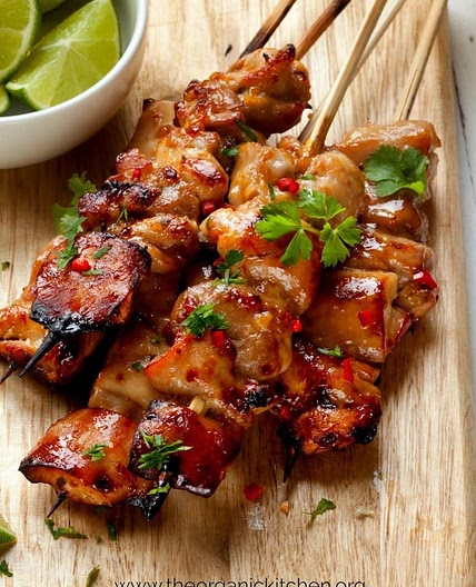 Lime Chili Chicken Skewers
