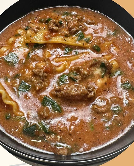 One Pot Lasagna Soup