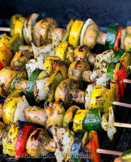 Grilled Moroccan Vegetable Skewers