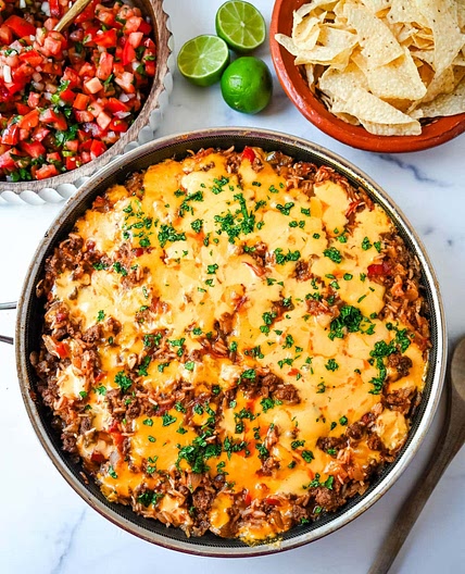 Mexican Taco Rice Skillet