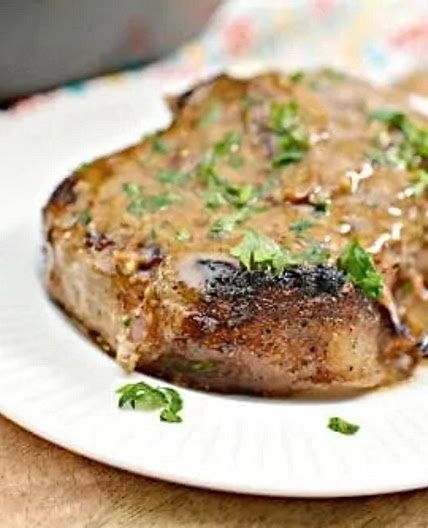 Keto Bacon-Wrapped Pork Chops with Mustard Cream Sauce