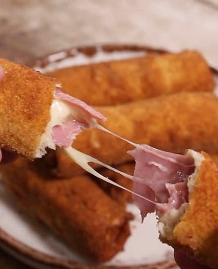 Κροκέτες με Ζαμπόν και Κασέρι