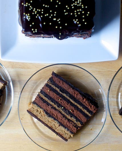 Layered Mocha Cheesecake