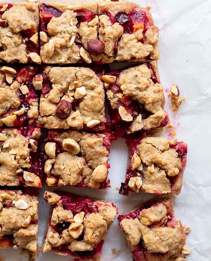 Hazelnut Plum Bars