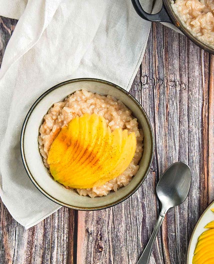 Rice Pudding with Cooked Rice