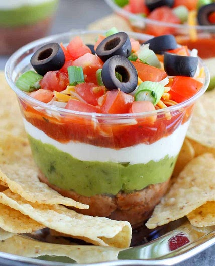 7 Layer Dip Cups