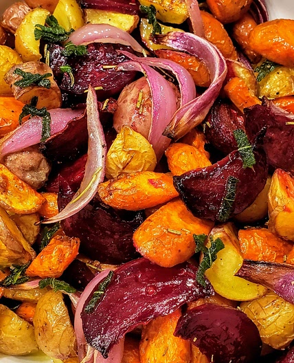 Roasted root vegetables