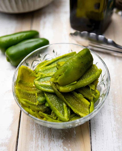 Fire Roasted Green Chilies (A Must-Have Condiment!)