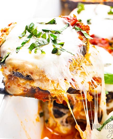 Healthy Keto Eggplant Parmesan Recipe